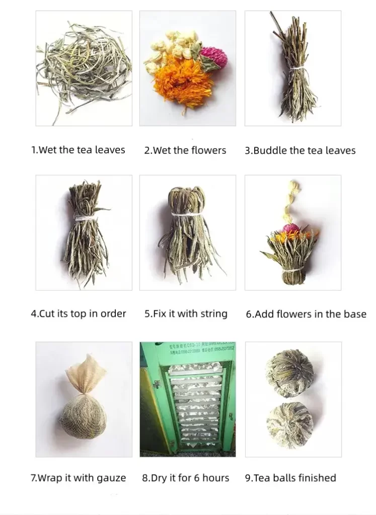 how to make blooming tea balls